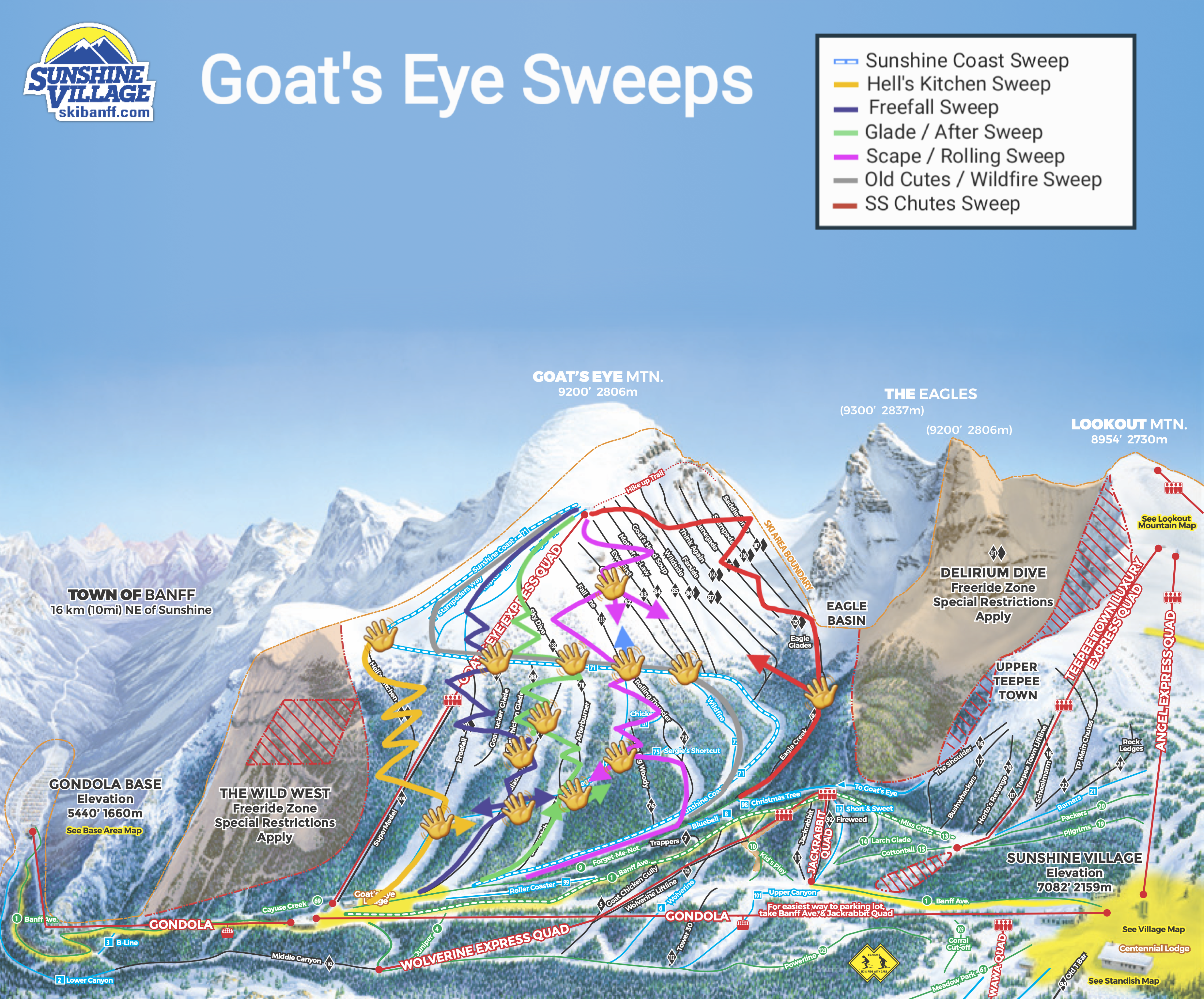 Goat's Eye Sweep Route Map